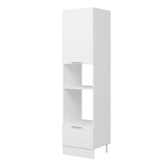 Alvinka Mutfak Modül Mbr_C 60-H240Cm Boy Ankastre Dolabı Beyaz - Mdf