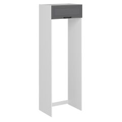 Alvinka Mutfak Modül Mbr_A 80-H240Cm Buz Dolabı Beyaz Antrasit Mdf