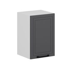 Alvinka Mutfak Modül Mbr_A Üst 1Dk1R 40-H60Cm Dolap Beyaz Antrasit Mdf