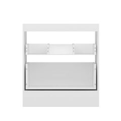 Alvinka Mutfak Modül Hg_J Alt 2Ç 80Cm Evye Dolap Beyaz Beyaz Mdf