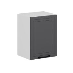 Alvinka Mutfak Modül Mbr_A Üst 1Dk1R 45-H60Cm Dolap Beyaz Antrasit Mdf