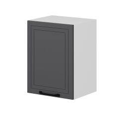 Alvinka Mutfak Modül Mbr_A Üst 1Dk1R 45-H60Cm Dolap Beyaz Antrasit Mdf