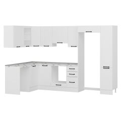 Alvinka 180-330X222 Cm Mbr_A Köşe Mutfak Dolabı