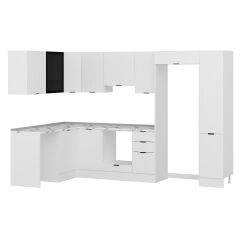 Alvinka 180-330X222 Cm Mbr_B Köşe Mutfak Dolabı