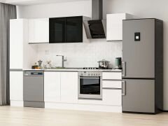 Alvinka 295X210 Cm High Gloss Mutfak Dolabı Mb-E90B40S45-3 High Gloss | Beyaz - Suntalam