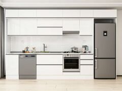 Alvinka 370X240 Cm High Gloss Mutfak Dolabı Mb-E80S45S45-1 High Gloss | Beyaz - Suntalam