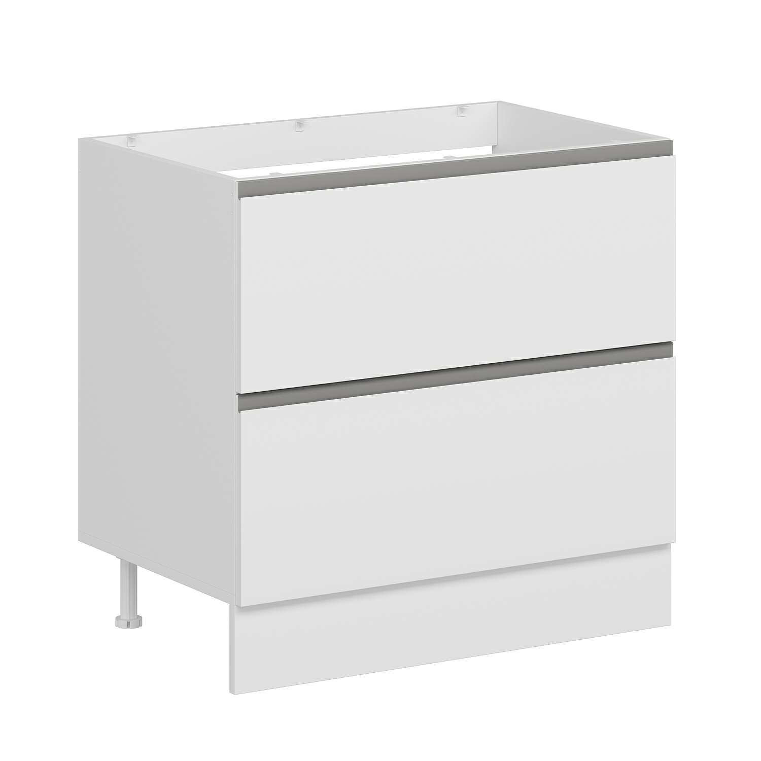 Alvinka Mutfak Modül Hg_J Alt 2Ç 90Cm Evye Dolap Beyaz Beyaz Suntalam