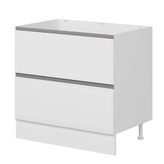 Alvinka Mutfak Modül Hg_J Alt 2Ç 90Cm Evye Dolap Beyaz Beyaz Mdf