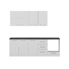 Minar 240 Cm Mutfak Dolabı Beyaz 240-B4