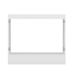 Alvinka Mutfak Modül Hg_J Alt 2K 100Cm Evye Dolap Beyaz Antrasit Suntalam