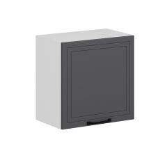 Alvinka Mutfak Modül Mbr_A Üst 1Dk1R 60-H60Cm Dolap Beyaz Antrasit Mdf