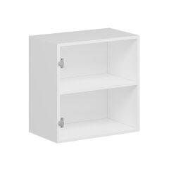 Alvinka Mutfak Modül Mbr_A Üst 1Dk1R 60-H60Cm Dolap Beyaz Antrasit Mdf