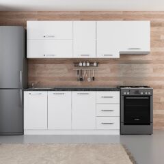 Minar 240 Cm Mutfak Dolabı Beyaz 240-B5