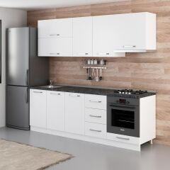 Minar 240 Cm Mutfak Dolabı Beyaz 240-B6