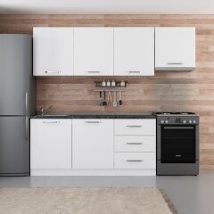 Minar 240 Cm Mutfak Dolabı Beyaz 240-B8