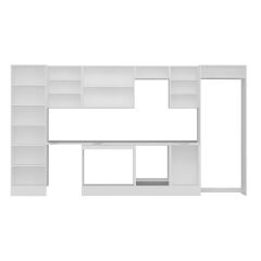 Alvinka 390X222 Cm Klasik Mebran Mutfak Dolabı Mbb-E80B60S50-2 Mebran | Antrasit - Suntalam