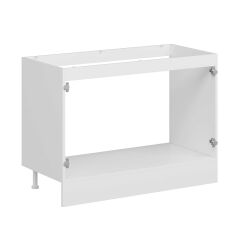 Alvinka Mutfak Modül Hg_J Alt 2K 120Cm Evye Dolap Beyaz Antrasit Suntalam