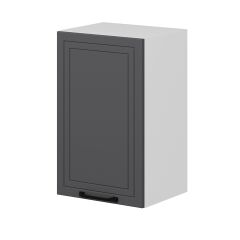 Alvinka Mutfak Modül Mbr_A Üst 1Dk2R 45-H72Cm Dolap Beyaz Antrasit Mdf