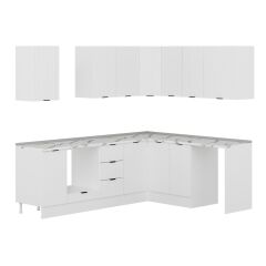 Alvinka 250-200X222 Cm Mbr_B Köşe Mutfak Dolabı
