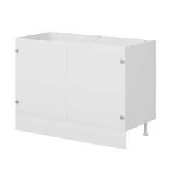 Alvinka Mutfak Modül Hg_J Alt 2K 120Cm Evye Dolap Beyaz Beyaz Mdf