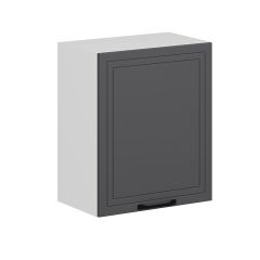 Alvinka Mutfak Modül Mbr_A Üst 1Dk2R 60-H72Cm Dolap Beyaz Antrasit Mdf