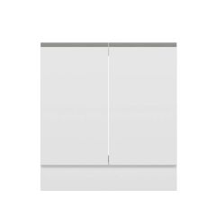 Alvinka Mutfak Modül Hg_J Alt 2K 80Cm Evye Dolap Beyaz Beyaz Suntalam