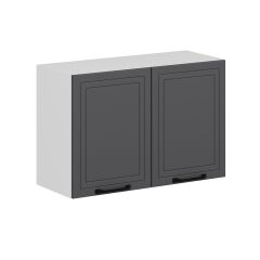 Alvinka Mutfak Modül Mbr_A Üst 2Dk1R 90-H60Cm Dolap Beyaz Antrasit Mdf