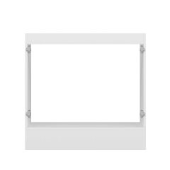 Alvinka Mutfak Modül Hg_J Alt 2K 90Cm Evye Dolap Beyaz Beyaz Suntalam