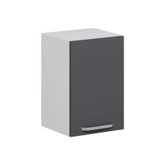 Alvinka Mutfak Modül Duz Üst 1Dk1R 40-H60Cm Dolap Beyaz Antrasit