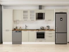 Alvinka 400X222 Cm Klasik Mebran Mutfak Dolabı Mbb-E80B60S60-3