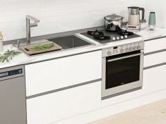 Alvinka 375X240 Cm High Gloss Mutfak Dolabı Mb-E80S45S50-3 High Gloss | Beyaz - Suntalam