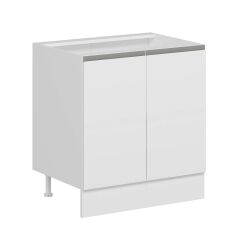 Alvinka Mutfak Modül Hg_J Alt 2K1R 80Cm Dolap Beyaz Beyaz Suntalam