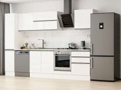 Alvinka 310X210 Cm High Gloss Mutfak Dolabı Mb-E90B40S60-2 High Gloss | Beyaz - Mdf