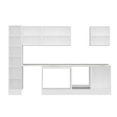 Alvinka 310X210 Cm High Gloss Mutfak Dolabı Mb-E90B40S60-2 High Gloss | Beyaz - Mdf