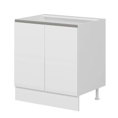 Alvinka Mutfak Modül Hg_J Alt 2K1R 80Cm Dolap Beyaz Beyaz Mdf