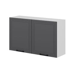 Alvinka Mutfak Modül Mbr_A Üst 2Dk1R 120-H72Cm Dolap Beyaz Antrasit Suntalam