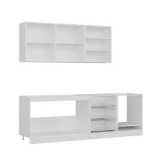 Minar 240 Cm Mutfak Dolabı Beyaz Dore 240-D7