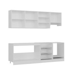 Minar 240 Cm Mutfak Dolabı Beyaz Dore 240-D9