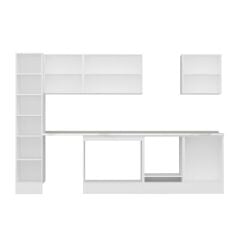 Alvinka 310X210 Cm High Gloss Mutfak Dolabı Mb-E90B40S60-3 High Gloss | Beyaz - Mdf