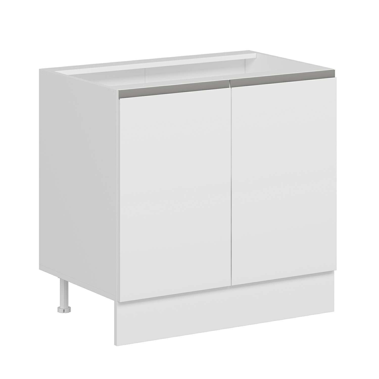 Alvinka Mutfak Modül Hg_J Alt 2K1R 90Cm Dolap Beyaz Beyaz Mdf