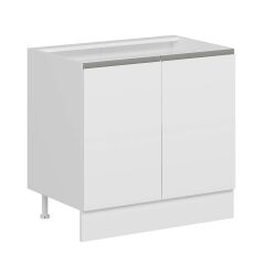 Alvinka Mutfak Modül Hg_J Alt 2K1R 90Cm Dolap Beyaz Beyaz Mdf