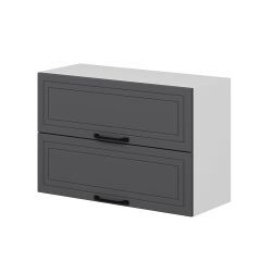 Alvinka Mutfak Modül Mbr_A Üst 2Yk1R 90-H60Cm Dolap Beyaz Antrasit Suntalam