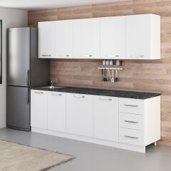 Minar 245 Cm Mutfak Dolabı Beyaz 245-B1