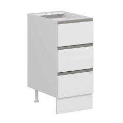 Alvinka Mutfak Modül Hg_J Alt 3Ç Nray 40Cm Dolap Beyaz Beyaz Suntalam