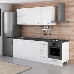 Minar 245 Cm Mutfak Dolabı Beyaz 245-B4