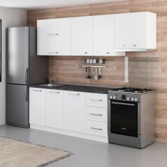 Minar 245 Cm Mutfak Dolabı Beyaz 245-B5