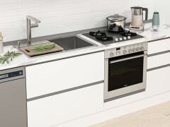 Alvinka 385X240 Cm High Gloss Mutfak Dolabı Mb-E80S45S60-3 High Gloss | Beyaz - Mdf