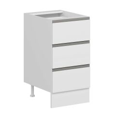 Alvinka Mutfak Modül Hg_J Alt 3Ç Nray 45Cm Dolap Beyaz Beyaz Mdf