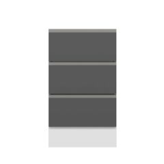 Alvinka Mutfak Modül Hg_J Alt 3Ç Nray 50Cm Dolap Beyaz Antrasit Suntalam