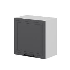 Alvinka Mutfak Modül Mbr_A Üst 1Dk 60-60-H72Cm Asp Dolap Beyaz Antrasit Mdf